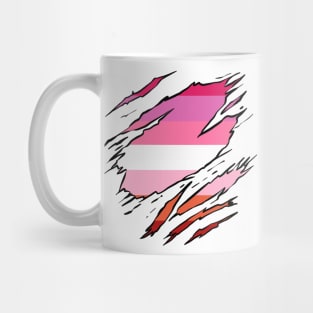 LGBTQI+ Superhero Lesbian flag Mug